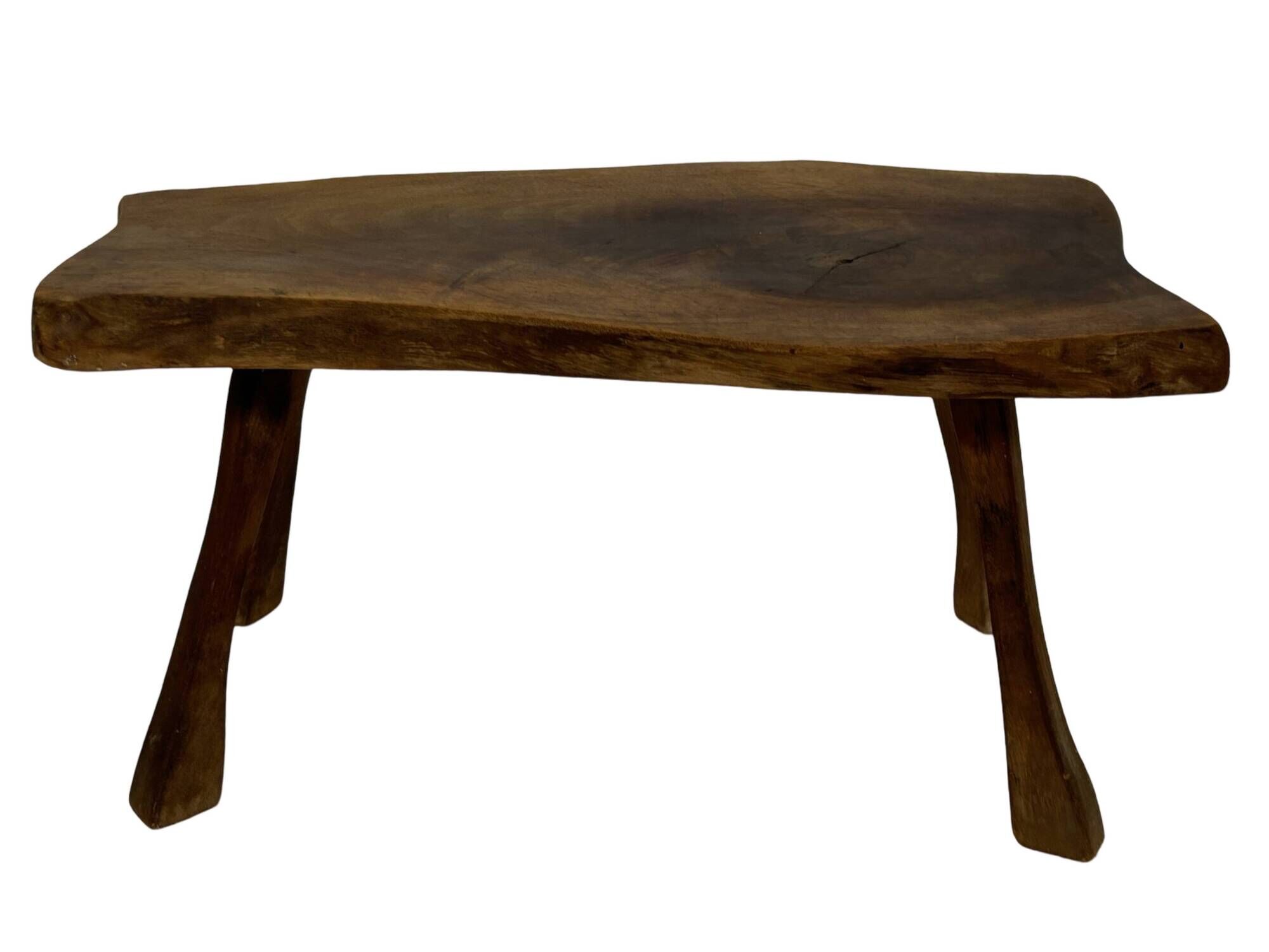 Vintage wooden side table natural design small table