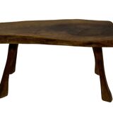 Vintage wooden side table natural design small table