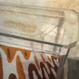 David Lange Glass and Plexi Console