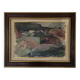 Vintage Oil on Canvas signed Modernist Gustav Adolf Johansson 1972