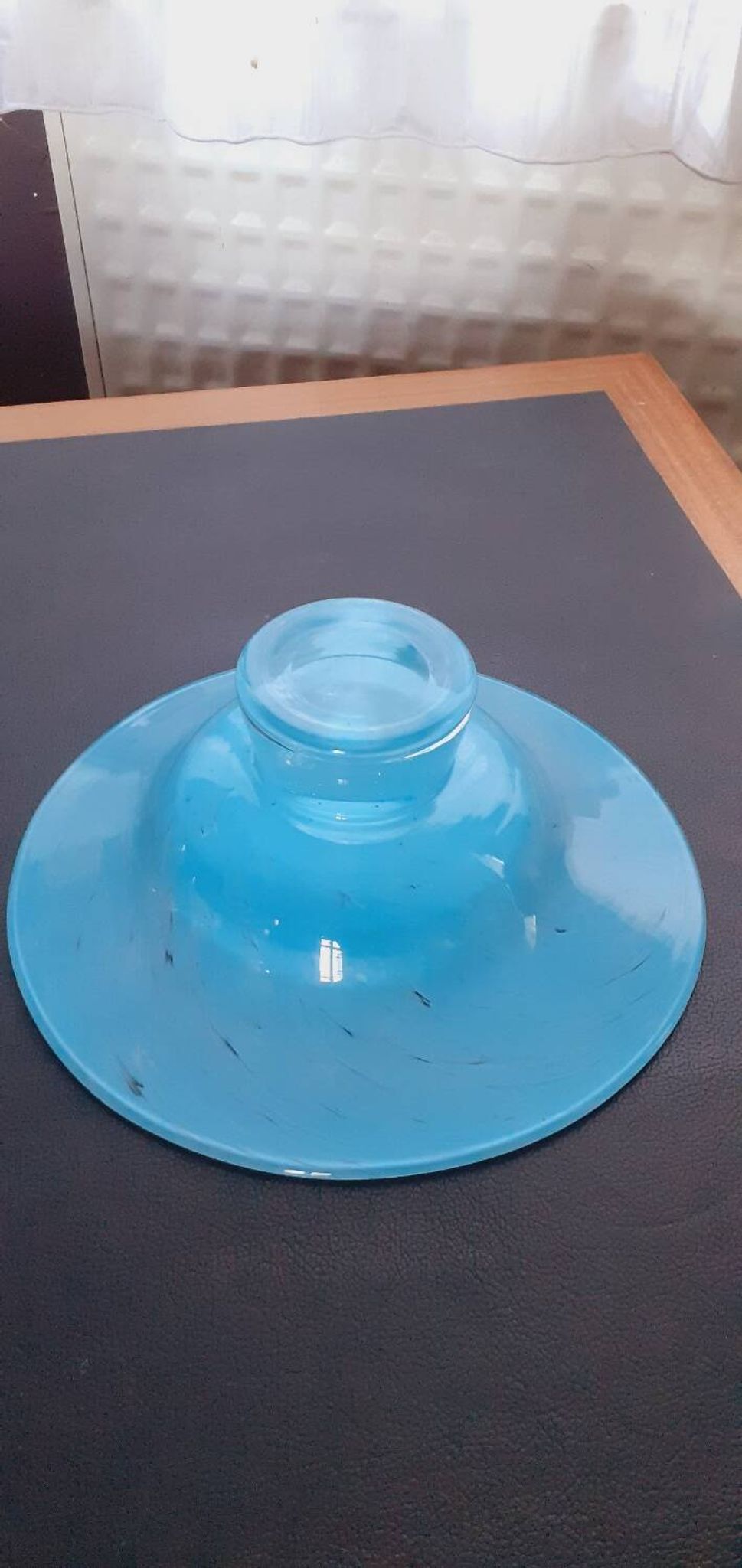 Blown glass paste cup from the 60s