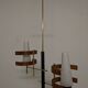 Scandinavian teak and brass chandelier from the 50s/60s