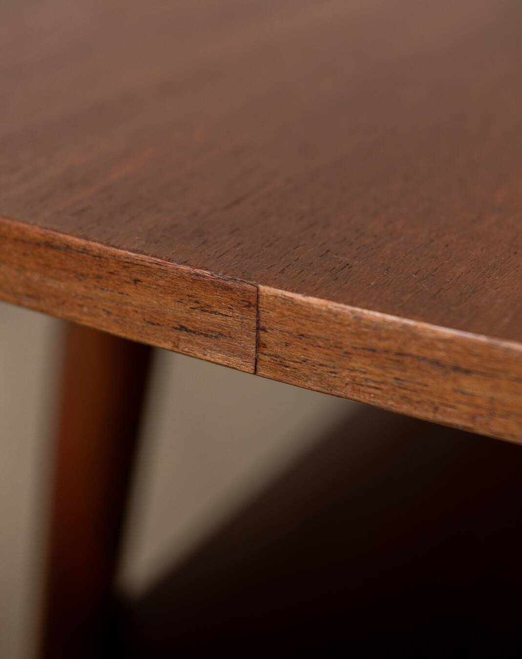 Vintage Teak Coffee Table Louis van Teeffelen Attributed Reversible Top