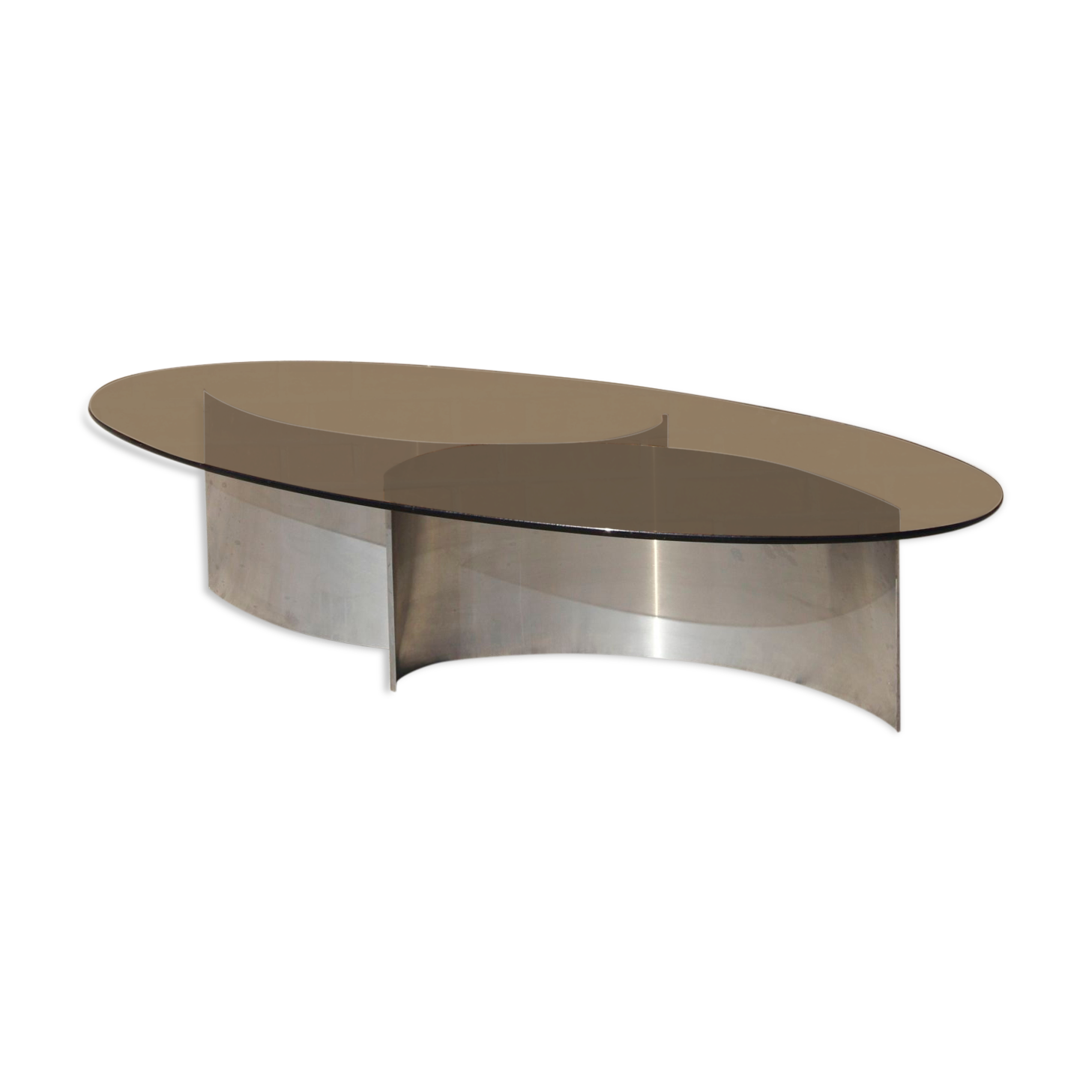 Steel coffee table , 1970s