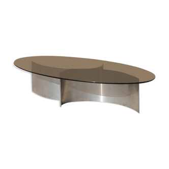 Steel coffee table , 1970s