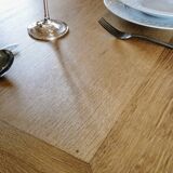 Olive green patinated table