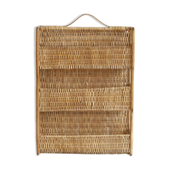 Rattan shelf