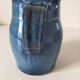 Blue glazed stoneware jug