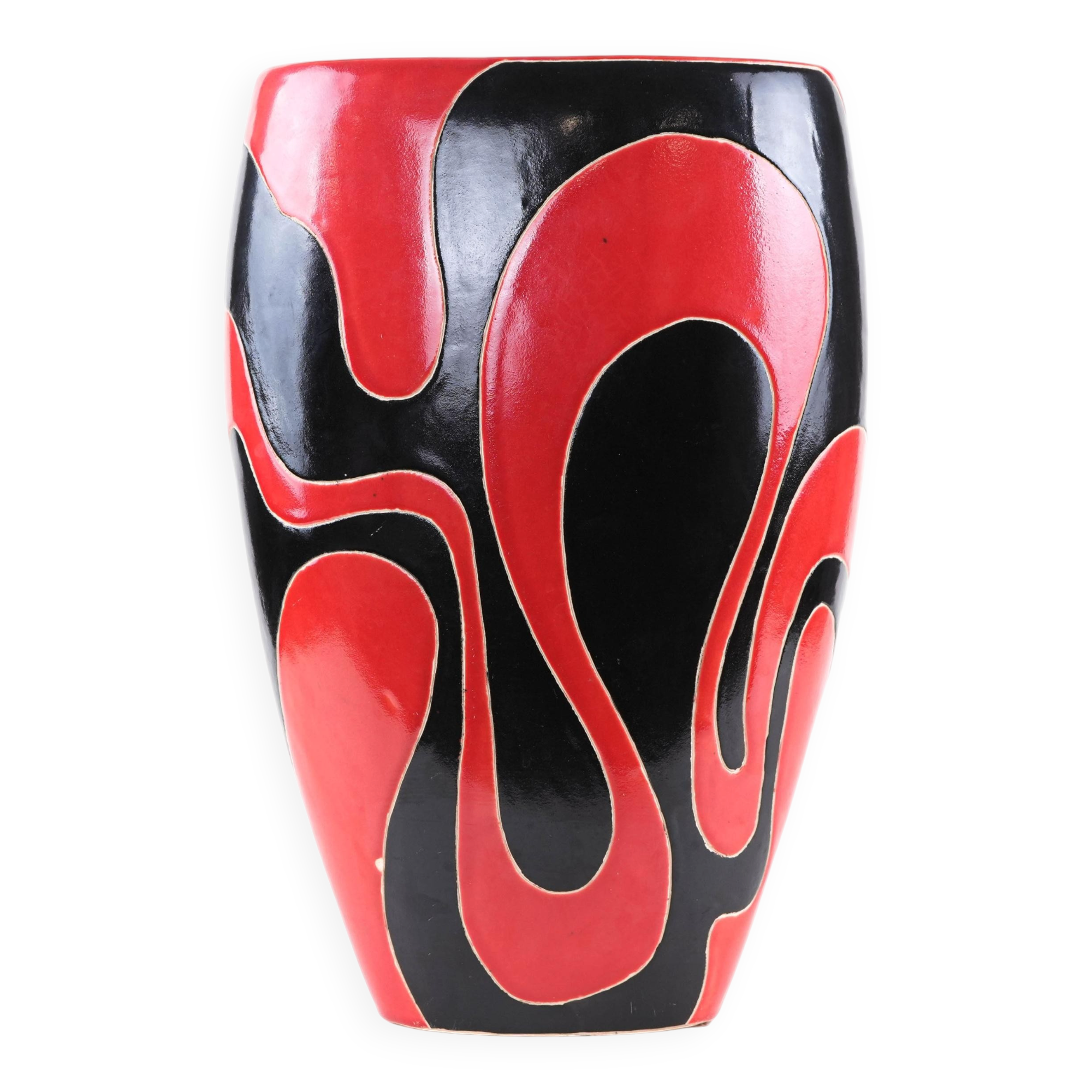 Ceramic vase, Italian design, 1970s, made in Italy