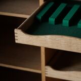 Henning Kjærnulf, enfilade in oak, mid-century Danish, Nyrup Møbelfabrik, 1960s.