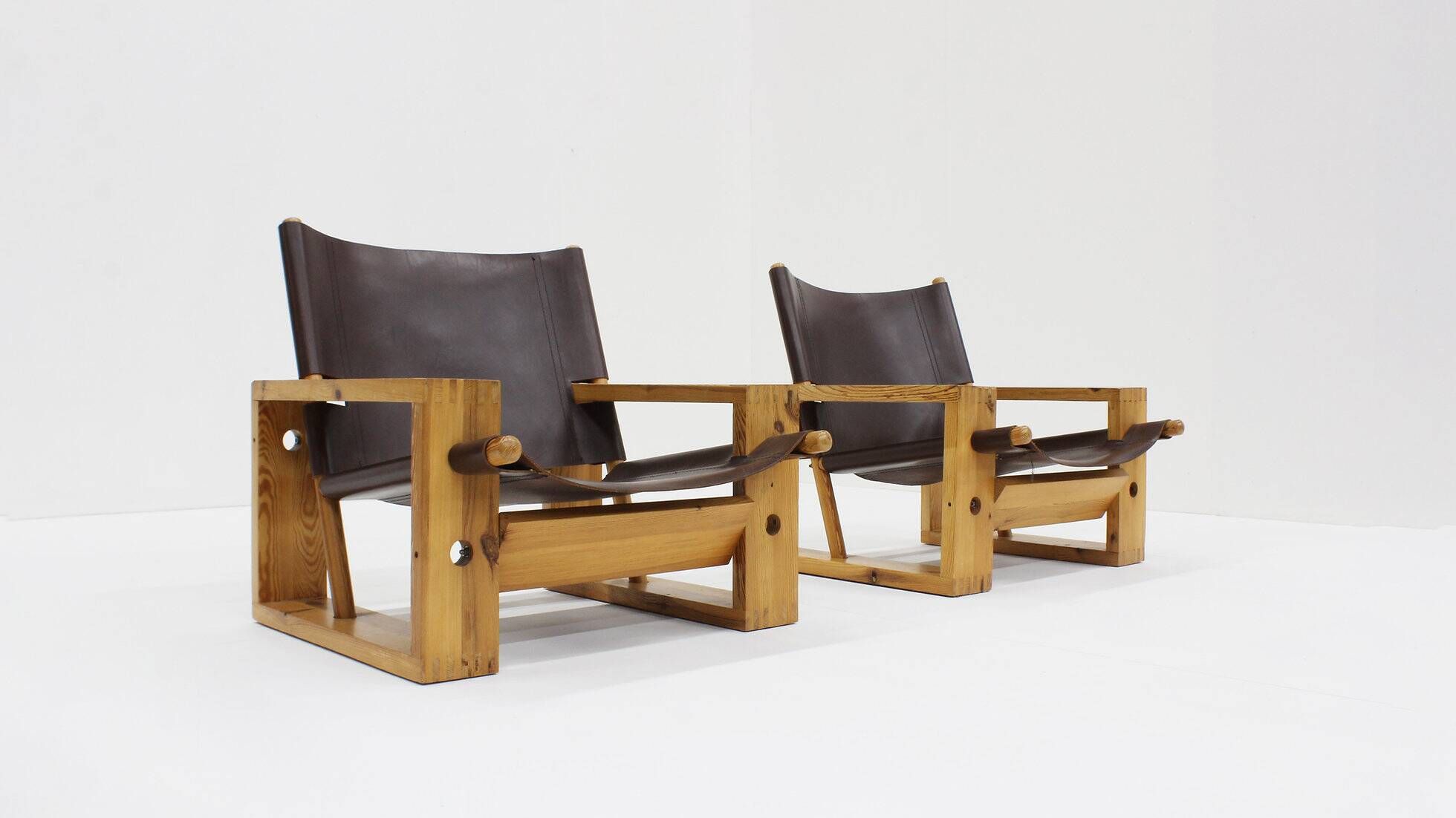 Ate van Apeldoorn pair of lounge chairs for Houtwerk Hattem, Netherlands 1960s