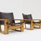Ate van Apeldoorn pair of lounge chairs for Houtwerk Hattem, Netherlands 1960s