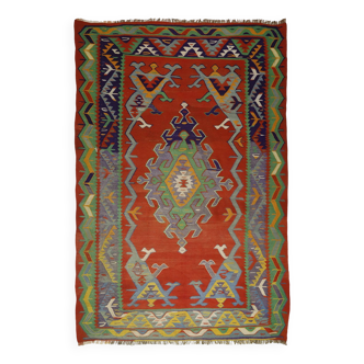 Authentic Vintage Turkish Kilims & Handwoven Rugs – Unique Home Decor Pieces 195x 295 cm