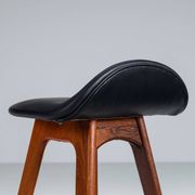 Erik Buch set of three “OD61” bar stools in rosewood Oddense Denmark 1965