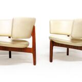 Two 1960s Danish Lounge Chairs In Rosewood By Sven Ellekaer