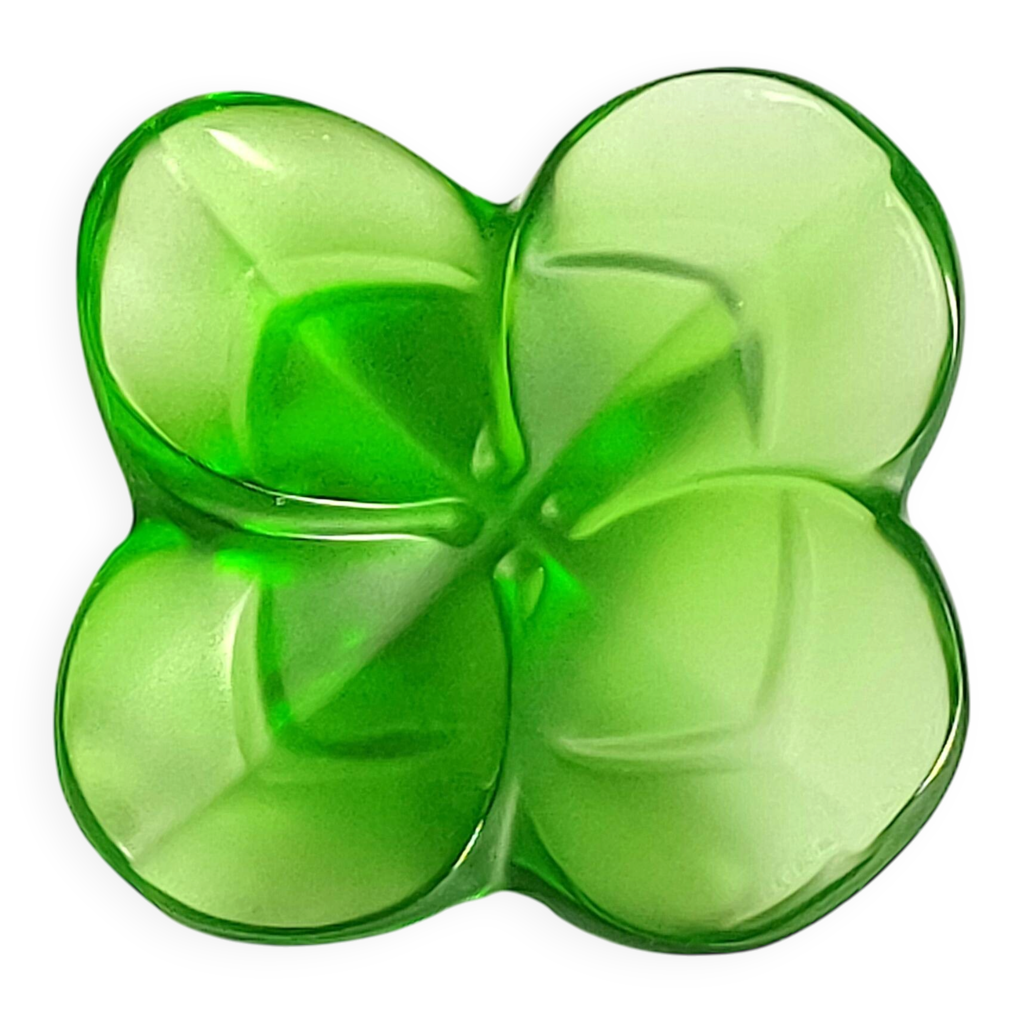 Trèfle à quatre feuilles lalique france modèle de marie-claude lalique 1994