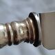 9 cheese/dessert knives silver metal blade Nogent