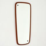 Scandinavian free-form teak mirror 1960s