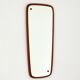 Scandinavian free-form teak mirror 1960s
