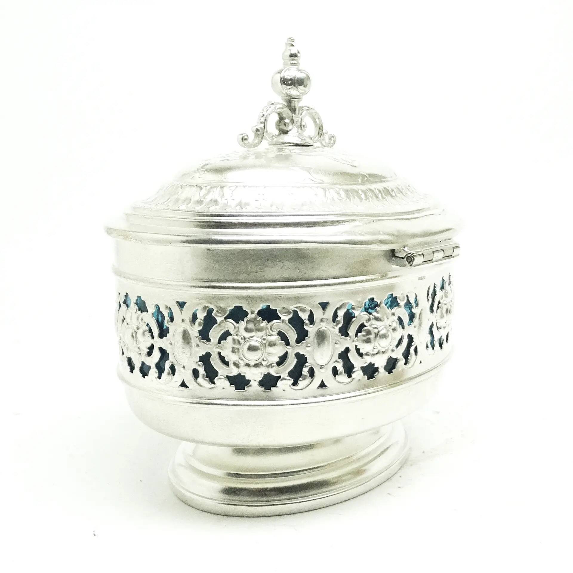 Sugar bowl, Eclecticism, silver-plated brass, WMF, Germany, 19th century