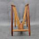 1960s uluv solid beech magazine stand, czechoslovakia