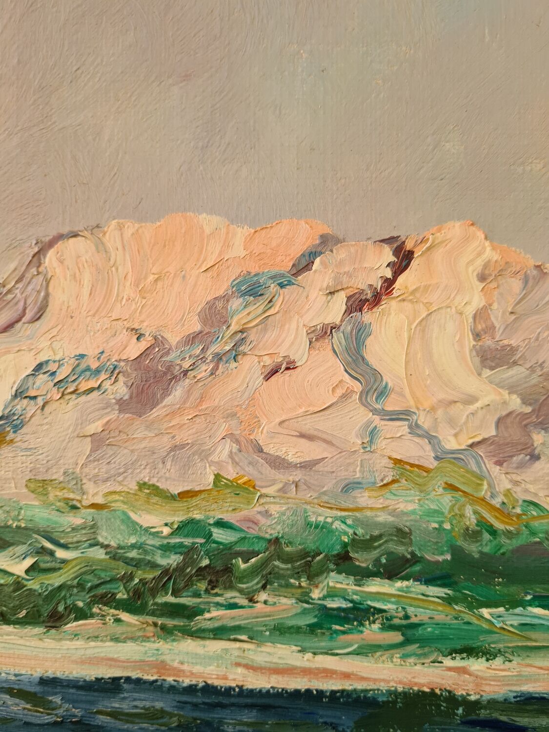 View of Mont Rose in Marseille - Oil on canvas