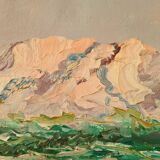 View of Mont Rose in Marseille - Oil on canvas