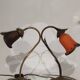 Two art nouveau style tulip lamps signed art de France