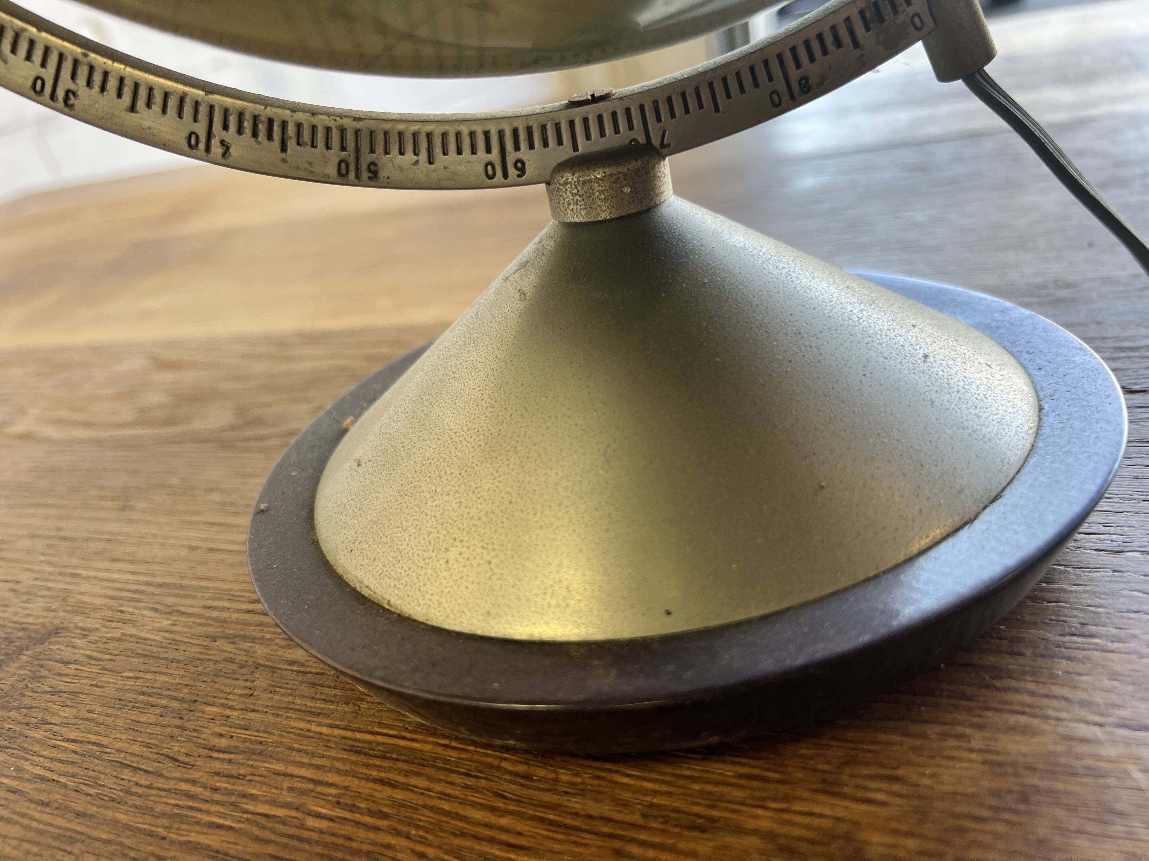 Globe vintage avec lumières GDP 1965 Globe