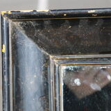 Rectangular black mirror 127Cm