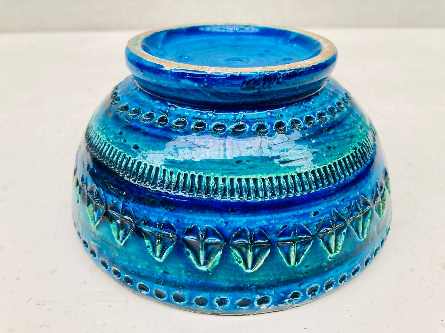 “Rimini Blu” candle holder – Aldo Londi for Bitossi