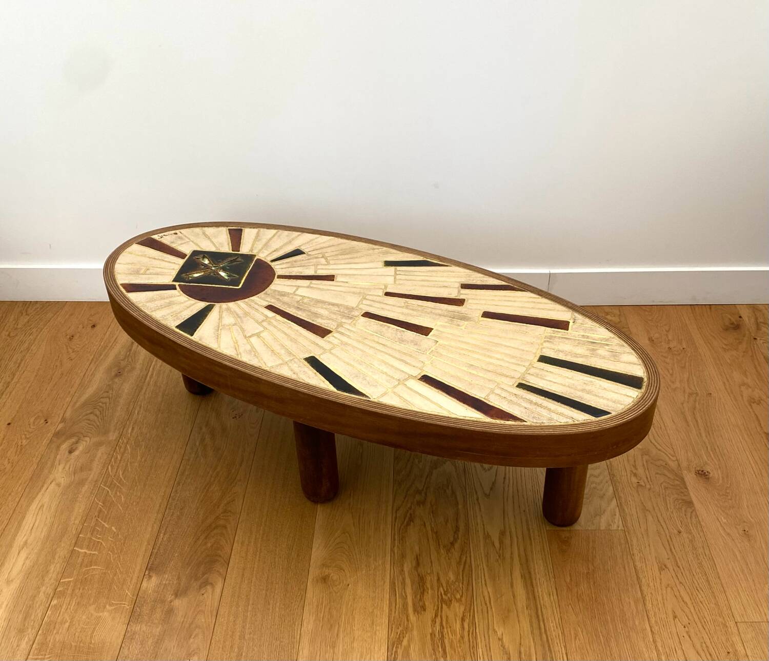 Vallauris ceramic coffee table