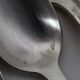 Manufrance 12 small silver-plated metal spoons / white