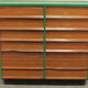 Lot de 2 comptoirs de mercerie