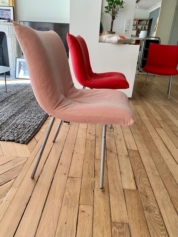 Lot de 2 chaises cinna, modèle câlin