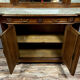 Sideboard in a row Louis XVI half-moon walnut around 1850