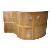 Large curved beech screen from the 80s