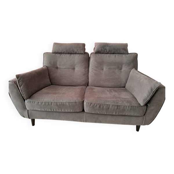 Canapé Poltronesofa Dossolo 2 places gris