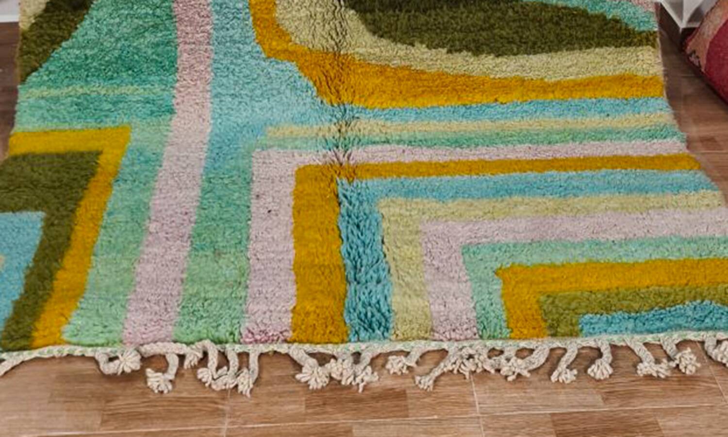 Berber bohemian handmade wool rug 250 X 150 CM