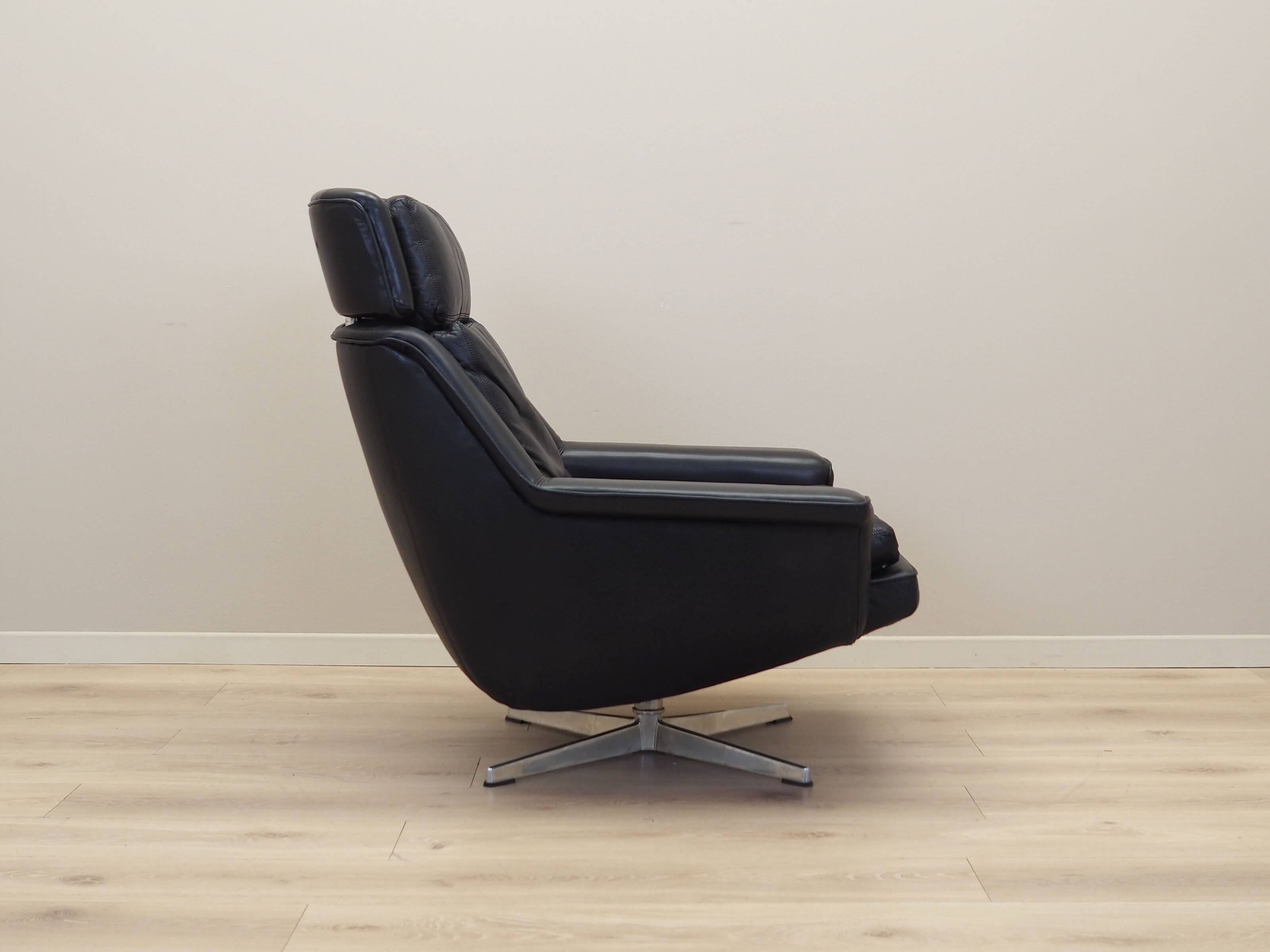 Swivel armchair, Danish design, 1970s, designer: Werner Langenfeld, manufacture: Esa