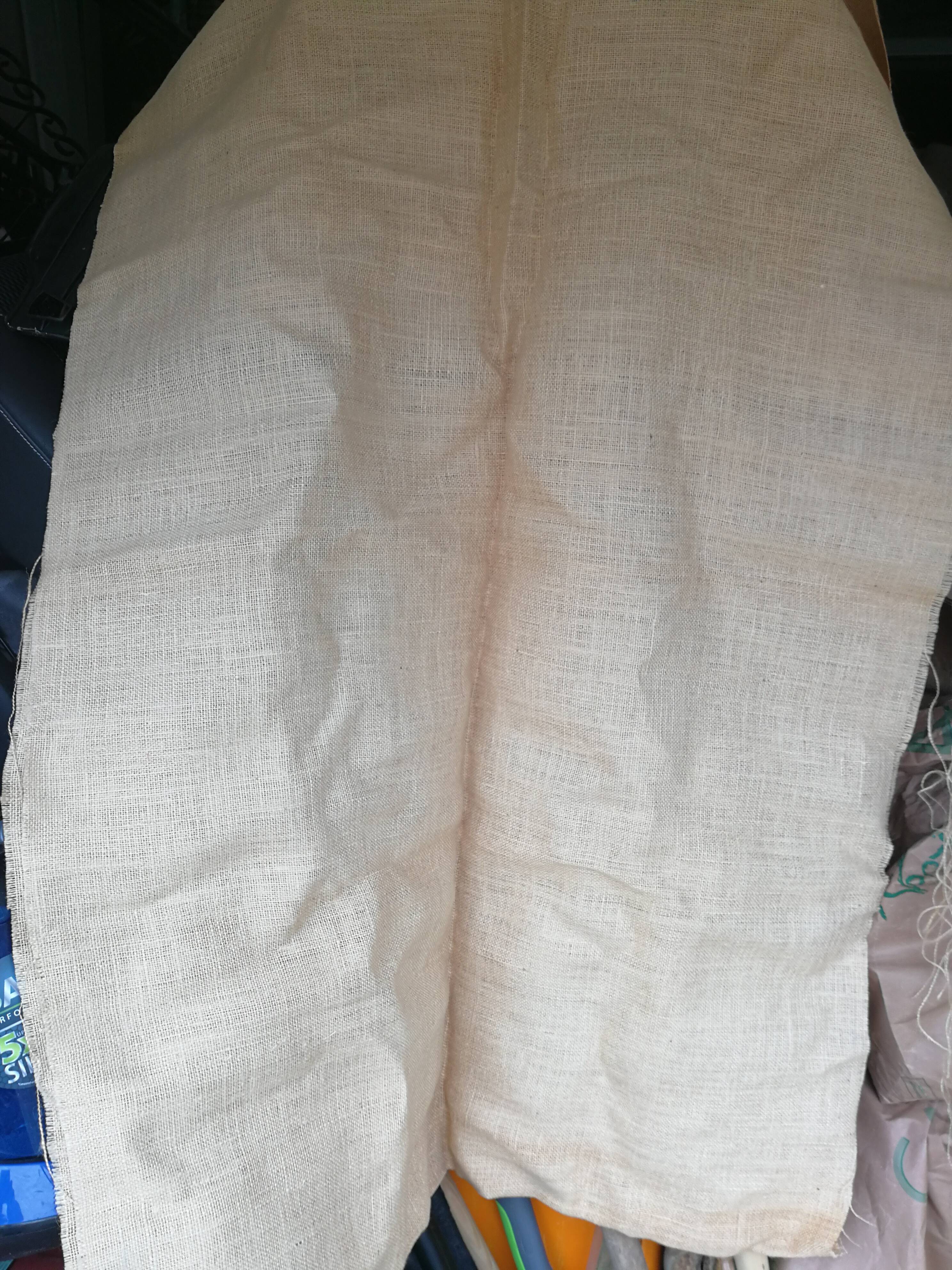 Jute canvas tablecloth