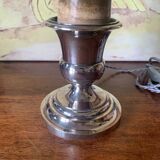 Silver metal lamp base
