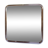 Square chrome mirror 1970  - 61x61cm