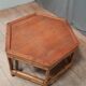 Hexagonal bamboo coffee table