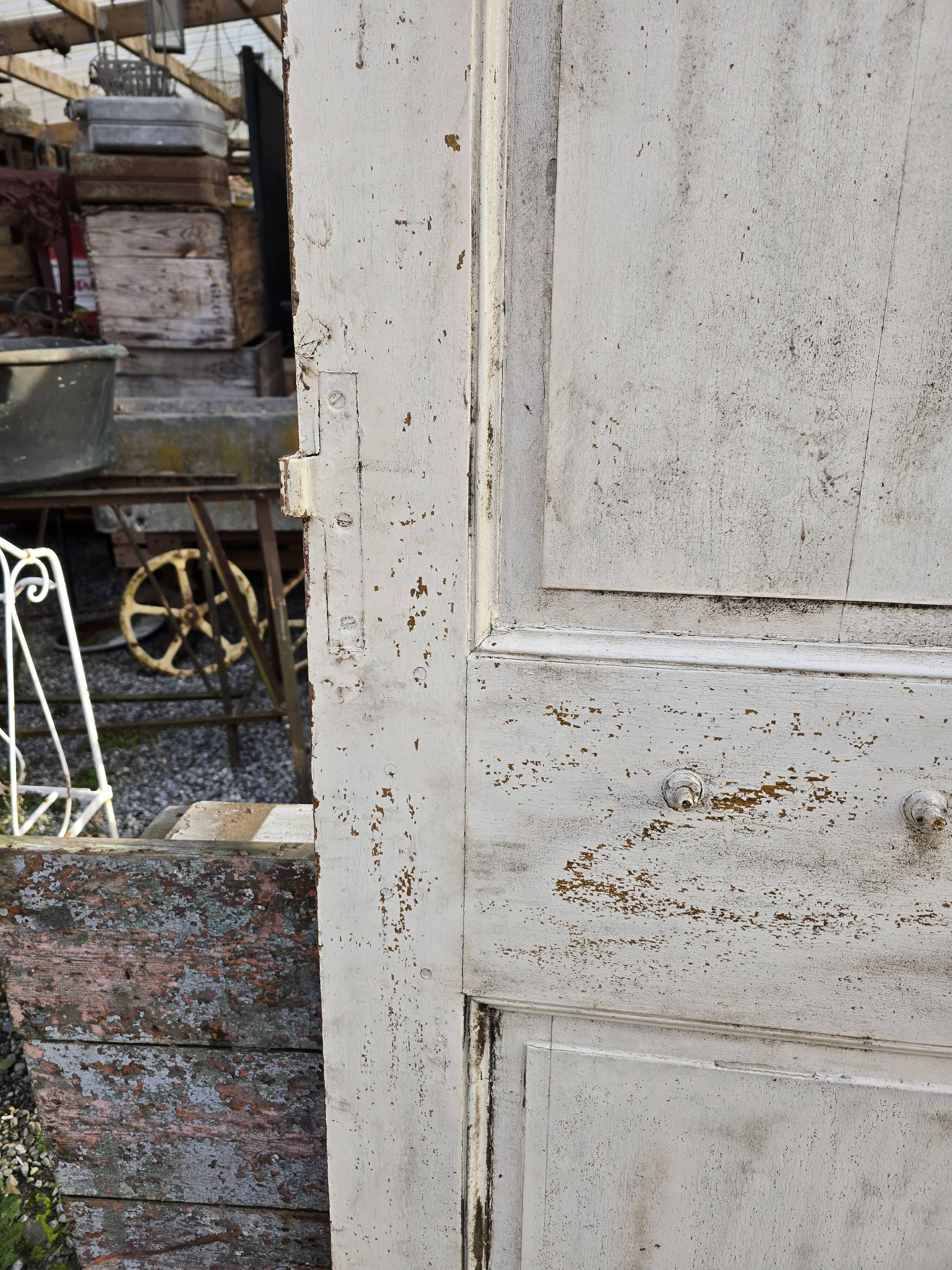 Old double oak front door