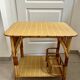 Desserte bar en rotin vintage 2 niveaux
