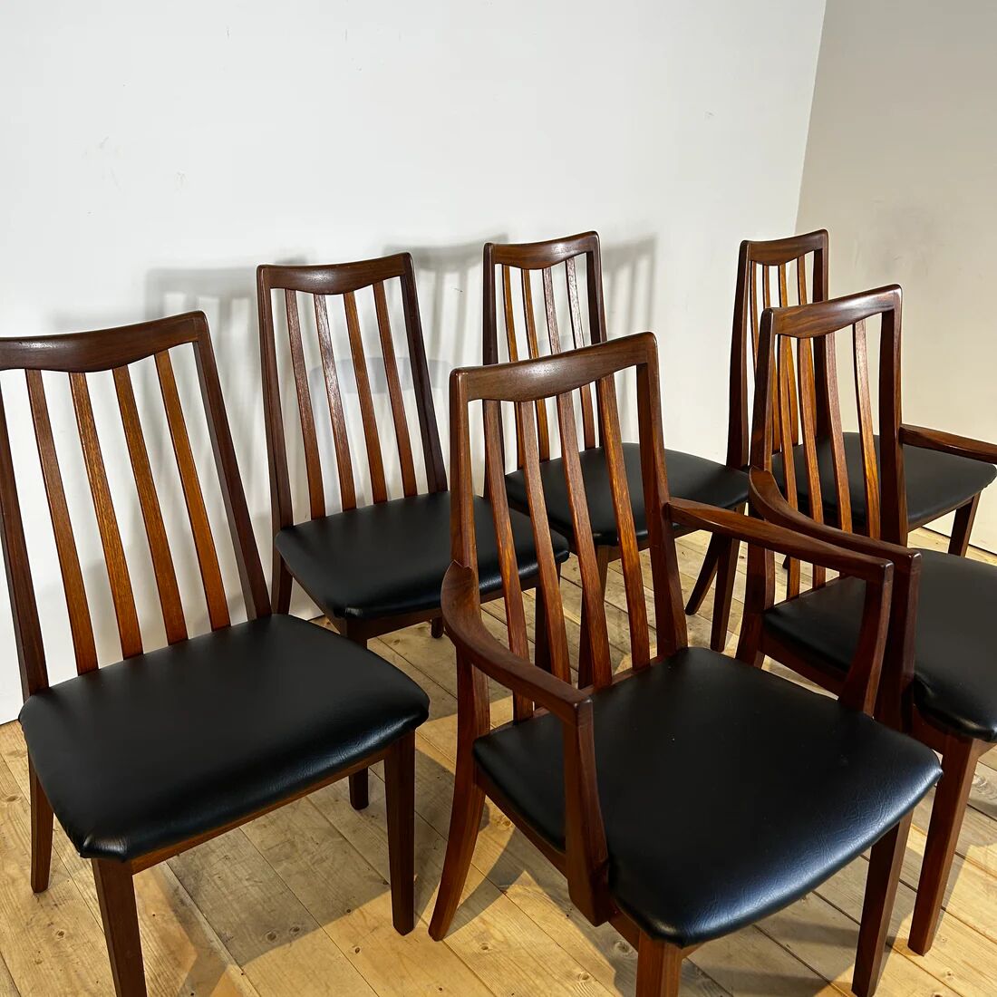 Ensemble de 6 chaises G-Plan en teck, années 1960