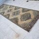Vintage Turkish hallway rug 113x388 cm