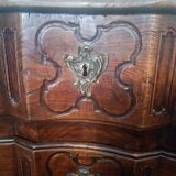 18th century crossbow chest of drawers in oak