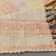 5x7 Pink & Yellow Striped Vintage Kilim Rug, 147x229Cm